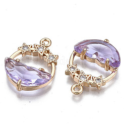 Граненые прозрачные стеклянные подвески&nbsp;X-GLAA-T020-18D