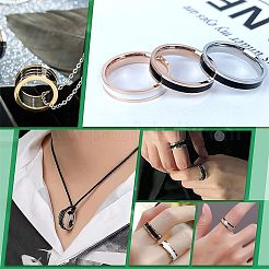 12 шт. рифленые кольца из нержавеющей стали&nbsp;STAS-UN0038-94E