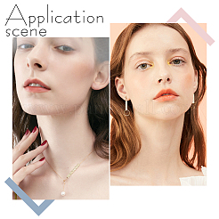 120 шт. 8 вида латунных прямых трубчатых бусин&nbsp;KK-GO0001-53