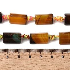 Натуральные полосатые агатовые бусы&nbsp;G-H342-C01-02