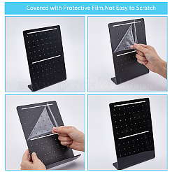 Акриловые подставки для серег с наклонной спинкой и 72 отверстием&nbsp;EDIS-WH0021-33A