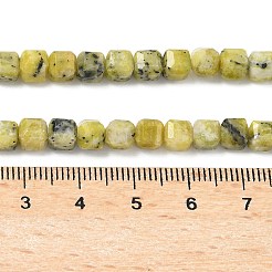 Бусы из натуральной желтой бирюзы (яшмы)&nbsp;G-F797-A23-01