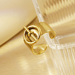 Регулируемые открытые манжеты из нержавеющей стали 304 для женщин&nbsp;OO8919-1