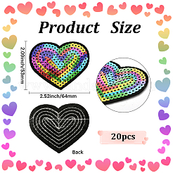 20 шт. Компьютеризированная вышивка ткань утюгом / пришить патчи&nbsp;PATC-CY0001-26B