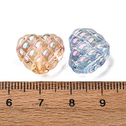 Уф покрытие прозрачные хрустящие акриловые бусины&nbsp;OACR-G052-10D