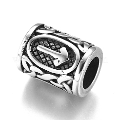 Европейские бусины из нержавеющей стали 304&nbsp;X-OPDL-G010-07AS-06B