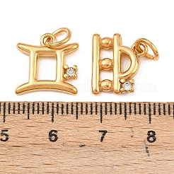 Подвески из нержавеющей стали 304 с микропаве из стразов&nbsp;STAS-I360-04G