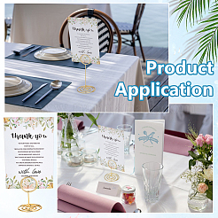 60 шт. 3-х стилевых стальных держателей для заметок&nbsp;AJEW-WA0001-42G