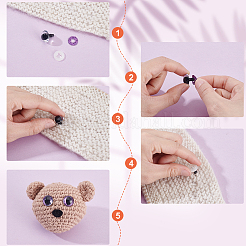 Безопасный глазок из пластика и смолы&nbsp;DIY-GA0008-34