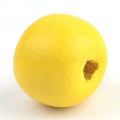 Природных шарики древесины&nbsp;WOOD-S662-13x14mm-A08