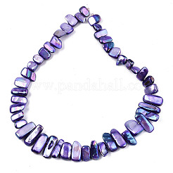 Нити бусин из натуральных пресноводных ракушек&nbsp;X-SHEL-N026-123H