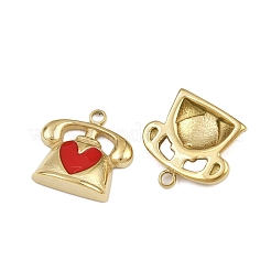 Подвески из нержавеющей стали 304 с эмалью&nbsp;STAS-P415-12G