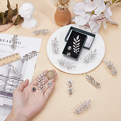 8 пара булавок из сплава листового металла для лацканов одежды рюкзака&nbsp;JEWB-HY0001-51P