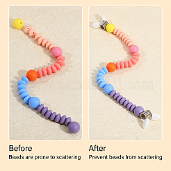 12 шт. мини-пружинные зажимы из нержавеющей стали для изготовления бисерных украшений&nbsp;TOOL-BC0002-50