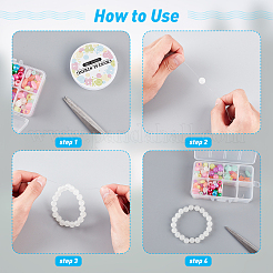 DIY детские подарочные наборы для изготовления эластичных браслетов&nbsp;DIY-CA0001-37