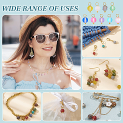 90 шт. круглые подвески из синтетического лунного камня двух цветов&nbsp;PALLOY-PH01809