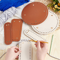 6 шт. 6 стиля из искусственной кожи для вязания крючком подушечки для формирования дна ногтей&nbsp;FIND-PH0009-91