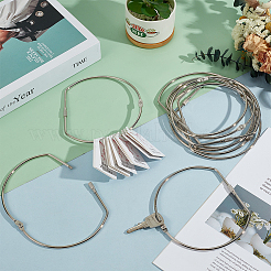 Железные вкладыши для наклеивания листового стекла навесные кольца&nbsp;DIY-WH0723-097P