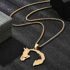 201 подвеска из нержавеющей стали для женщин&nbsp;LS-NJEW-U021-07G