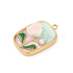 Подвески из нержавеющей стали 304 с эмалью&nbsp;STAS-C121-08A-G