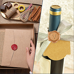 1 шт. золотистые латунные восковые печати с ручками в форме бамбуковых палочек&nbsp;STAM-CP0001-05V