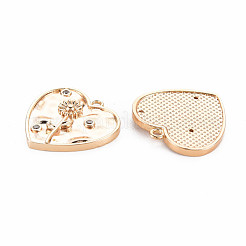 Латунные микропаве прозрачные подвески с фианитом&nbsp;KK-S364-185