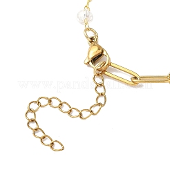 Изготовление браслета-цепочки из скрепок из нержавеющей стали 304&nbsp;AJEW-JB01434-01