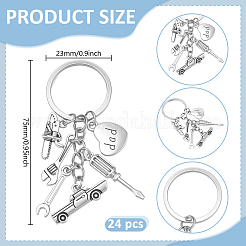 24шт. автомобильные брелки из сплава&nbsp;KEYC-GO00020