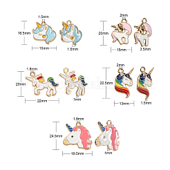60шт 10 стиля подвески из сплава с эмалью&nbsp;ENAM-CJ0002-69