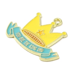 Подвески из сплава с эмалью ко Дню отца&nbsp;ENAM-U0001-01A