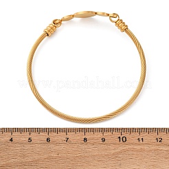 Браслеты из нержавеющей стали 304 для женщин&nbsp;LS-BJEW-K280-01G