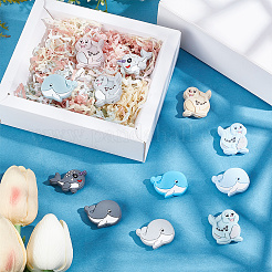 12 шт. 12 вида кита/дельфина/морской собаки&nbsp;SIL-FH0001-11