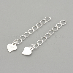 925 стерлинговое серебро скрученные удлинительные цепи&nbsp;LS-STER-S002-32