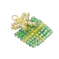 Подвески из стеклянного бисера в подарок на Рождество&nbsp;PALLOY-MZ00899-02