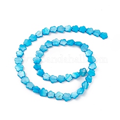 Натуральные пресноводные окрашенные бусы из ракушек&nbsp;SHEL-K001-001F