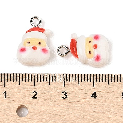 Подвески из непрозрачной смолы на рождественскую тематику RESI-S08-02I-1