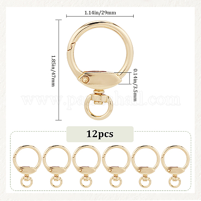 12 шт. Поворотные застежки из сплава AJEW-GF0009-17-1
