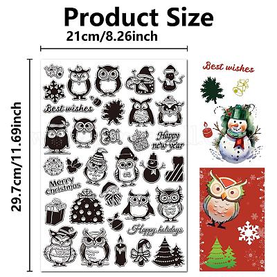 ПВХ пластиковые прозрачные штампы&nbsp;DIY-WH20037-007-1