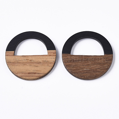 Подвески из смолы и ореха&nbsp;RESI-T035-15A-1