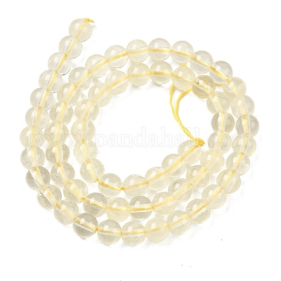 Нити из натуральных бусин лимонного кварца (обработанных нагреванием)&nbsp;G-B167-A11-6mm-1