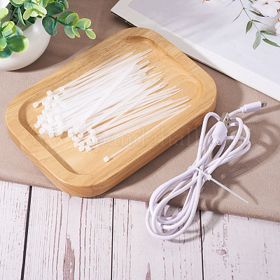 100шт нейлоновые кабельные стяжки&nbsp;TOOL-TA0001-14F-02-1