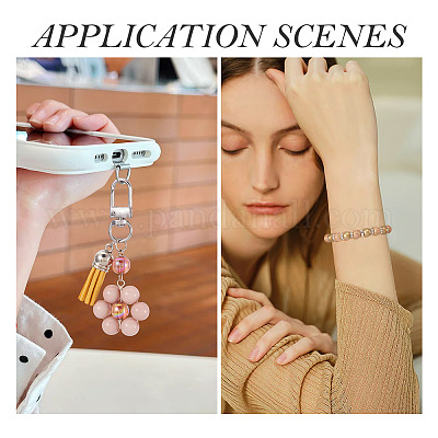 100 шт. 2 цвета акриловые бусины&nbsp;ACRP-TA0001-04-1