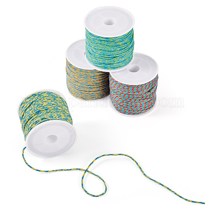 4 рулон хлопчатобумажной нитки для плетения 4 цветов&nbsp;OCOR-TA0002-76-1