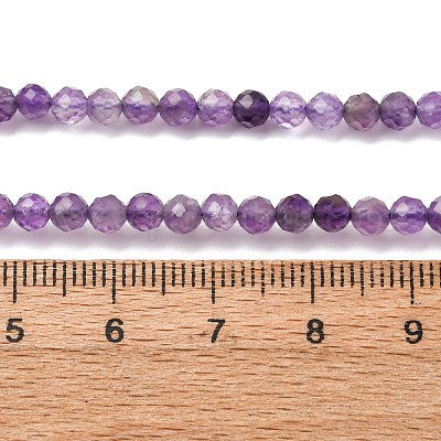 Природный аметист нитей бисера&nbsp;G-C226-B06-4mm-1