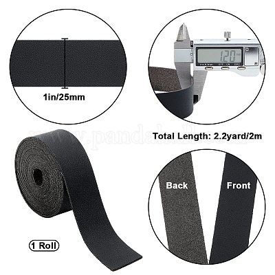 Плоский шнур из искусственной кожи из микрофибры длиной 2 м.&nbsp;FIND-WH0420-75B-01-1