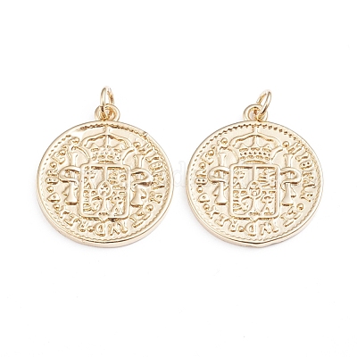 Латунные подвески&nbsp;ZIRC-I042-02G-1