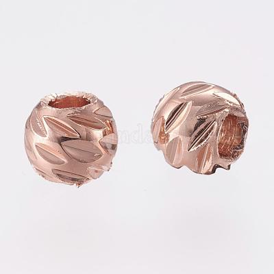 Резные медные бусины&nbsp;KK-G312-02RG-4mm-1