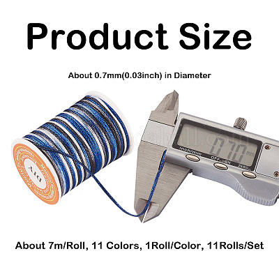 Сегментная окрашенная полиэфирная нить&nbsp;NWIR-TA0001-03B-1