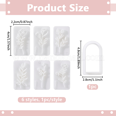 7шт пластиковые Молды&nbsp;DIY-ME0002-43-1