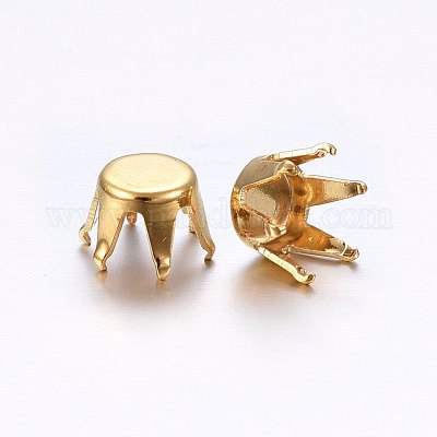 201 закрепка для страз из нержавеющей стали&nbsp;STAS-O098-10G-02-1